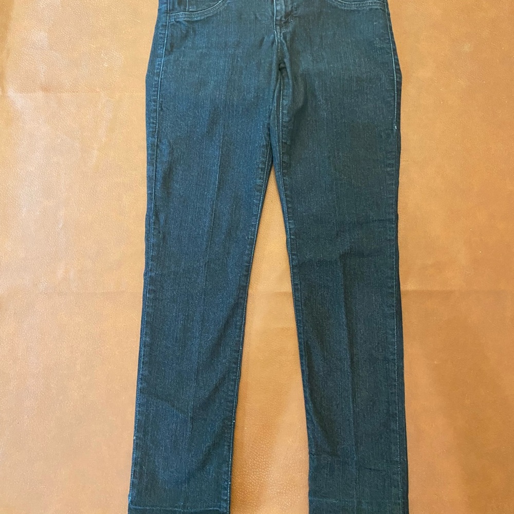 Women's Straight Leg Jeans - Dark Blue